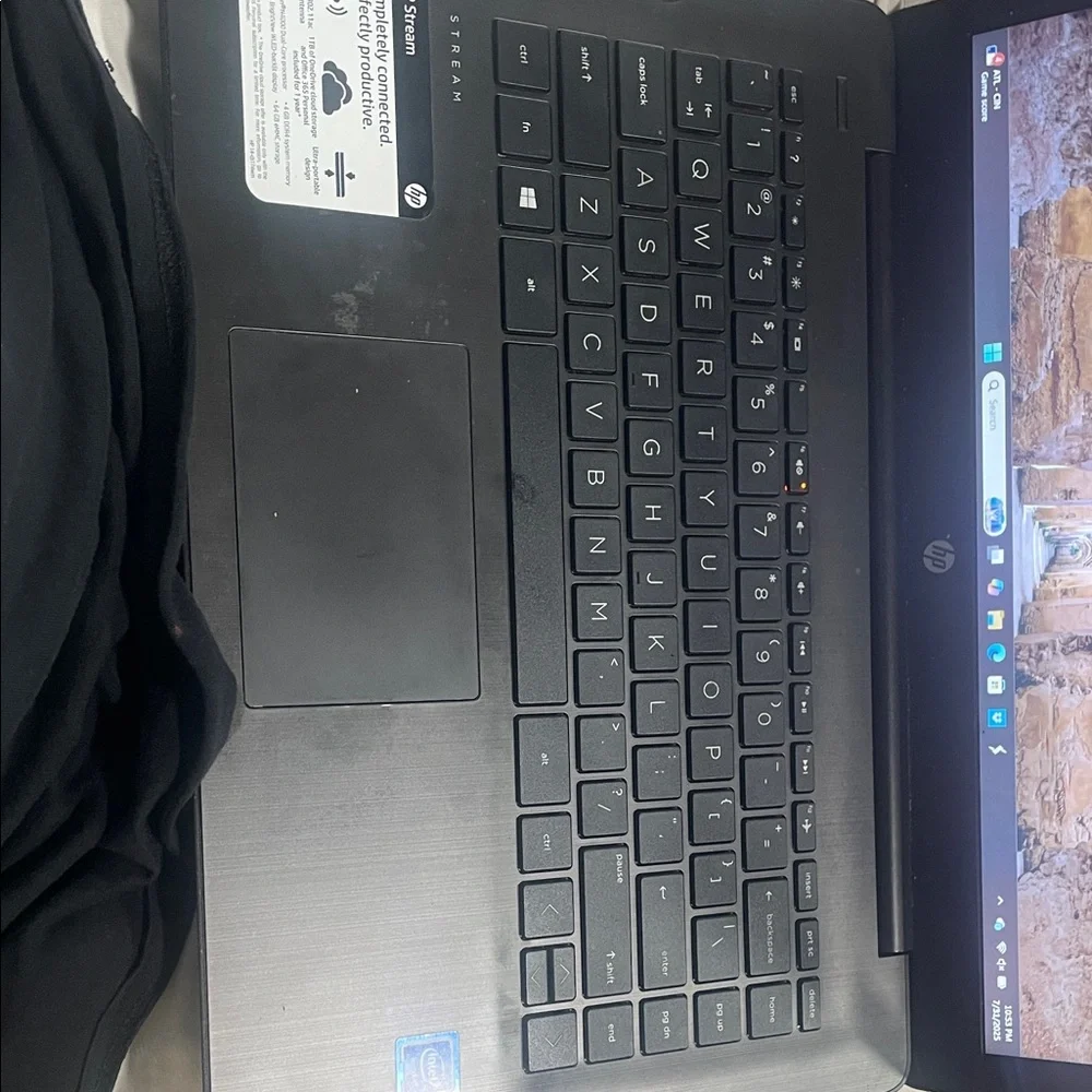 HP Laptop with Black and Silver Accents